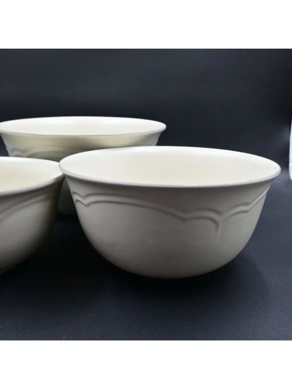Pfaltzgraff Heirloom Mixing Nesting Bowls Stoneware Set of 3 Vintage
